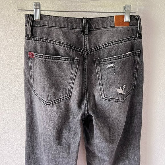 BDG High-Waisted Slim Straight Jean Washed Black - Picture 6 of 11